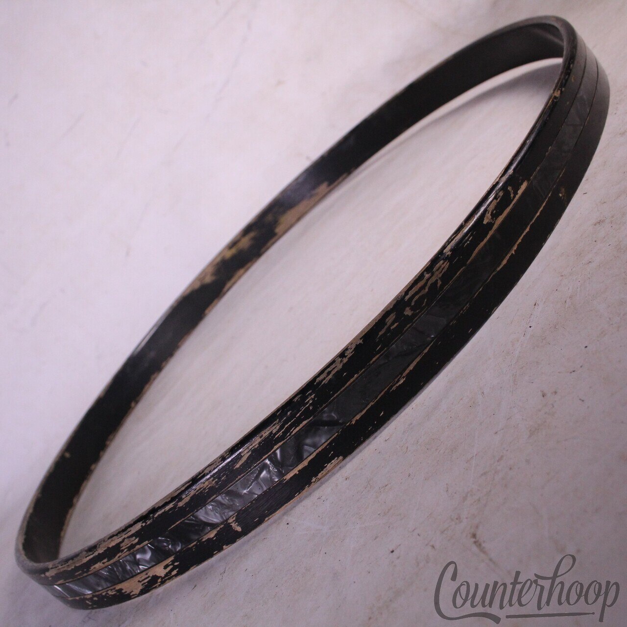 Leedy Black Diamond Pearl 22"Bass Drum Hoop/Rim Slingerland 60s 1Ply Maple BDP* — main photograph
