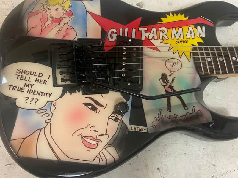 Kramer Baretta 1987 Very Rare Guitarman Knapp Graphics image 1