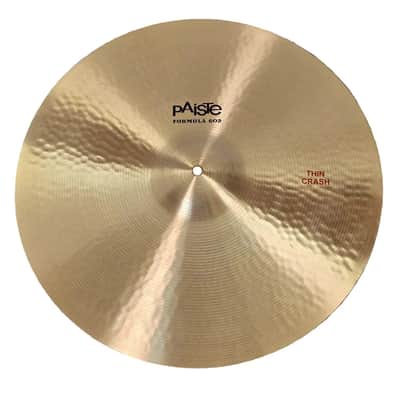 Used Paiste Formula 602 Thin Crash Cymbal 20" - Good image 1