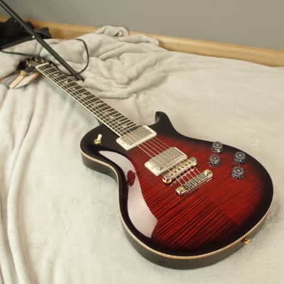 2017 Paul Reed Smith McCarty Singlecut 594 Figured 10 Top - Fire Red Burst image 6