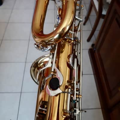 Super rare vintage baritone saxophone B&S Blue Label low a from 1980's , moster sound sax !!!!!! image 11
