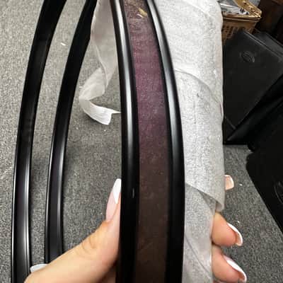 Pearl Bass Drum Hoop Pair 22" Bronze Metallic image 3
