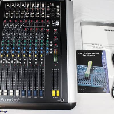 Soundcraft Spirit M4 4-Channel Mixer w/ 3-Band EQ, Box & Manual