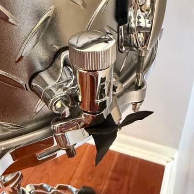 Tama LU1465 6.5x14" Lars Ulrich Signature Snare Drum - Diamond Plate Steel image 20