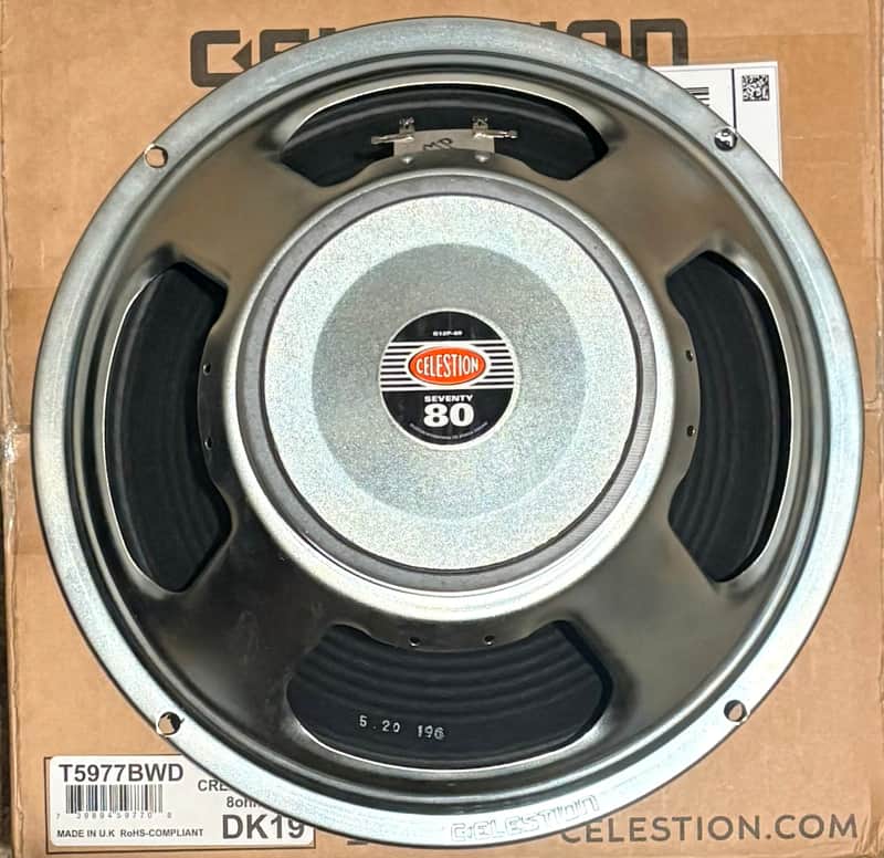 Celestion G12P-80 Seventy 80 12" 80-Watt 8ohm Guitar Amp Speaker 2020s - Silver image 1