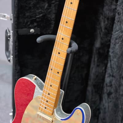 2024 Fender Buck Owens Signature Telecaster - Red, Silver, and Blue Sparkle image 3