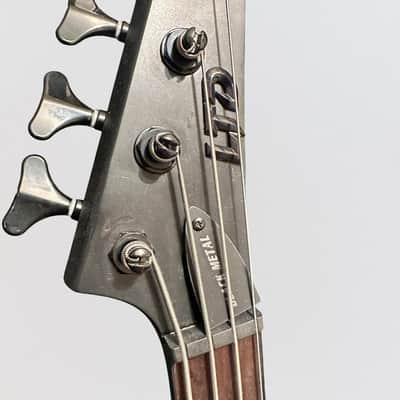ESP LTD M-4 Black Metal 4 String Electric Bass Guitar - Satin Black image 10