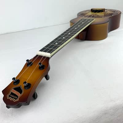 National Resophonic Triolian Concert Ukulele, 2020- RARE Headstock Shape image 16