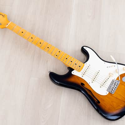 2018 Fender Eric Johnson Signature Stratocaster Thinline Sunburst w/ Case, Tags & CoA image 12