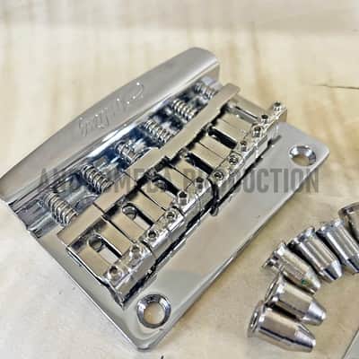 Genuine Hardtail Bridge guitar Sterling by Music Man Valentine JV60 Complete set kits (rare items) image 3