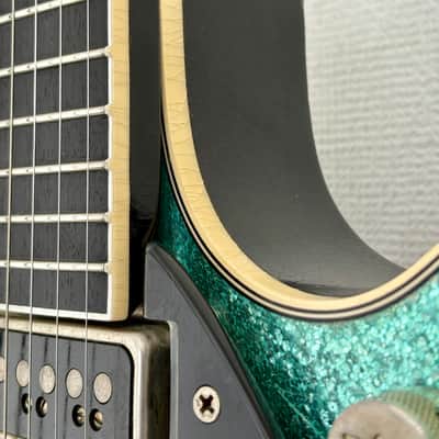 Masterbuilt Gretsch USA Custom Shop GONZALO MADRIGAL  G6129 CS 1957 Jet Turquoise Sparkle Heavy Relic image 23