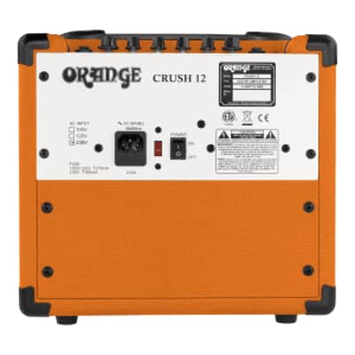 Orange CRUSH12 12w 6" Speaker Solid State Amplifier Amp Combo image 2