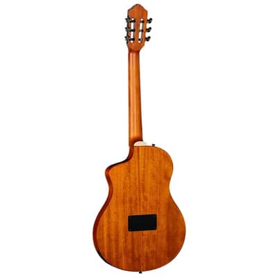 Ortega RTPDLX-FMA TourPlayer Series Solid Okoume Body Slim Neck Nylon 6-String Acoustic-Electric Guitar w/Gig Bag image 7