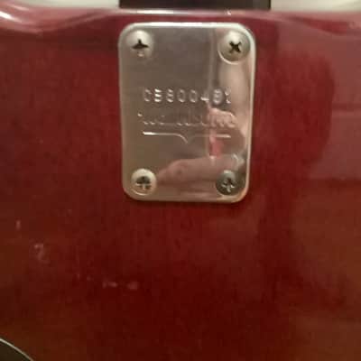 Washburn 1980 Burgundy Raven MIJ Electric Guitar image 15