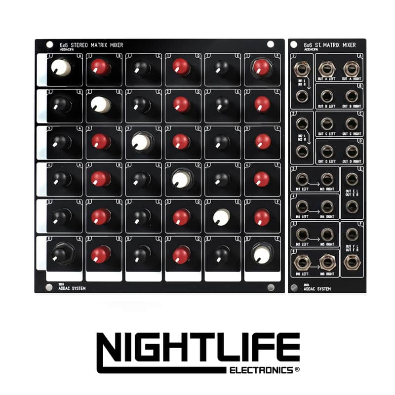 ADDAC System ADDAC814 6x6 Stereo Matrix Mixer [Controls + Jacks] image 1