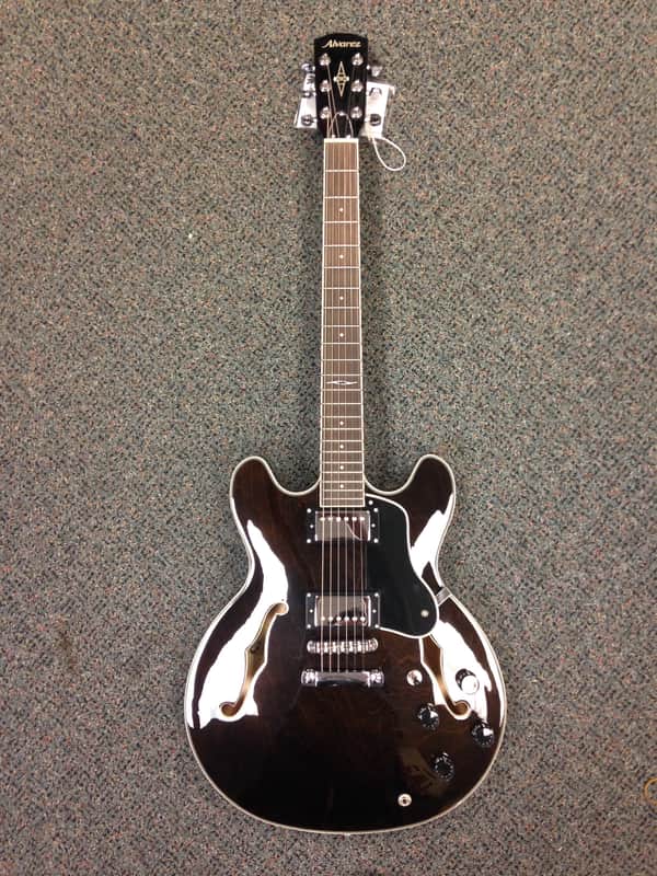 Alvarez AAT33/WNT Semi-Hollow Electric Guitar 2017 Walnut Brown image 1