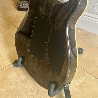 EVH Wolfgang WG Standard Quilted Maple Left-Handed Electric Guitar - Transparent Black w/ Gig Bag image 11