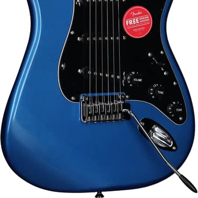 Squier Affinity Stratocaster Electric Guitar, with Maple Fingerboard, Lake Placid Blue image 4