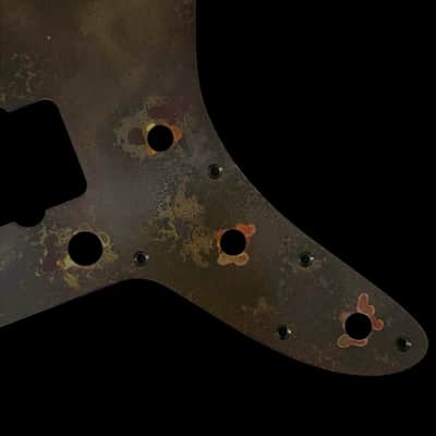 Jazzmaster Pickguard Scratchplate - NO Upper Controls / Rhythm Circuit - USA 60s Vintage - Statuary Brass - Made-to-Order image 4