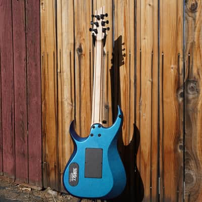 Schecter USA CUSTOM SHOP Sunset Extreme FR Blue-Purple Chameleon 6-String Electric Guitar w/ Black Tolex Hard Case image 14
