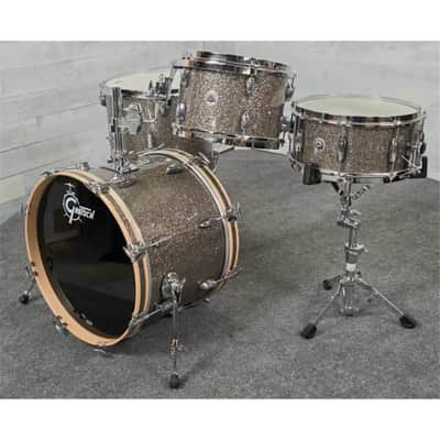 Used Gretsch Brooklyn 4pc Drum Set Twilight Glass - Very Good image 4