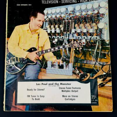 Radio-Electronics Magazine, Les Paul Cover, Super Rare Survivor 1958 image 1
