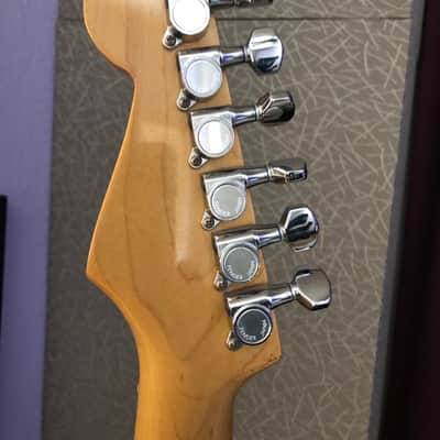 Vintage 1987 E Series Fender Squier MIJ Standard Stratocaster with System I Tremolo in Black image 8