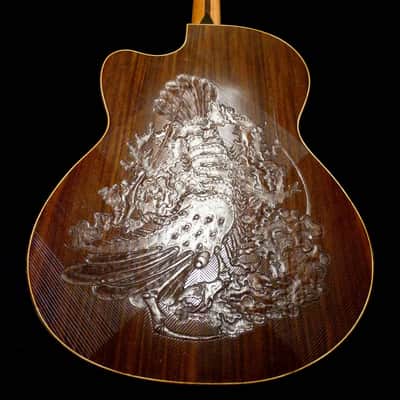 Blueberry Guitar Classical Nylon String 2023 - Hand Carved & Handmade image 13
