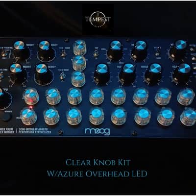 19-Piece Moog-Inspired Aftermarket DFAM Knob Kit New Production - Clear/Aluminum image 5