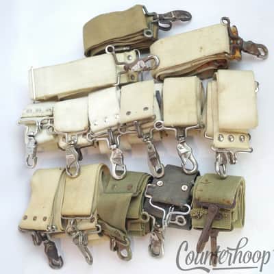 Marching Band Snare/Tenor Tom Drum Harness Strap Cloth/Metal Carabiner Vintage image 1