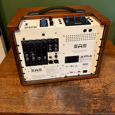 Elite Acoustics "EAE" D6-58 120 Watt Rechargeable Battery Powered Amp and 6 Channel Mixer - wood finish image 2