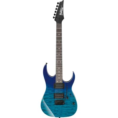Ibanez GRG120QASP Gio Series Electric Guitar, Blue Gradation image 1