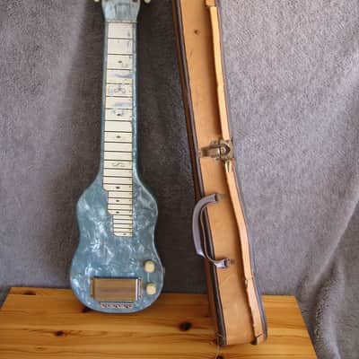 Magnatone Varsity 1950's MOT Blue Amp & Magnatone Lap Steel image 15