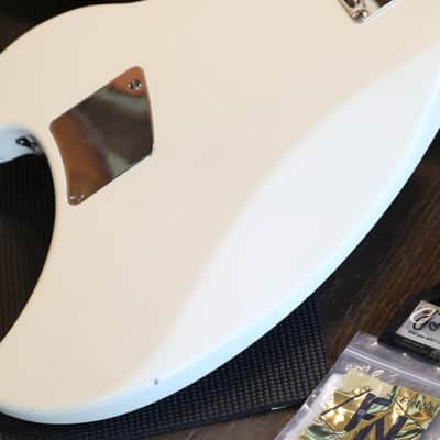 1970's Ovation Breadwinner Early Model w/ Side Jack Electric Guitar White + OHSC image 16