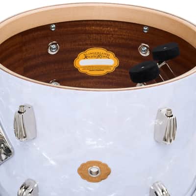 Slingerland Radio King 3pc Drum Set 22/13/16 White Marine Pearl image 4