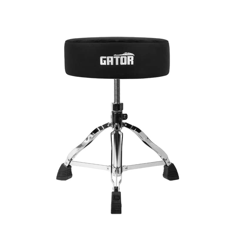 Gator Spindle Round Seat Drum Throne Black image 1