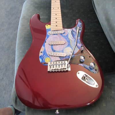 ~Cashified~ Indio Strat-Style - Van Gogh - "Starry Night" image 10