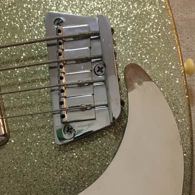 Danelectro Left Hand Lefty DC-2 Bass 1999 Korea Silver Sparkle image 13