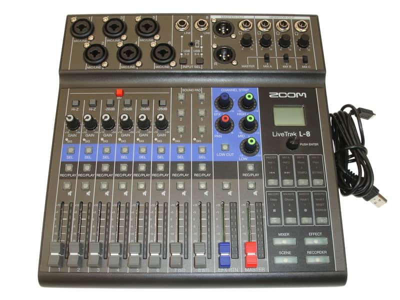 Zoom L-8 LiveTrak 8-channel Digital Mixer / Recorder image 1