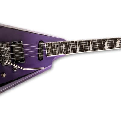 ESP LTD Alexi Ripped Purple Fade Satin with Ripped Pinstripes Electric Guitar + Hard Case image 3