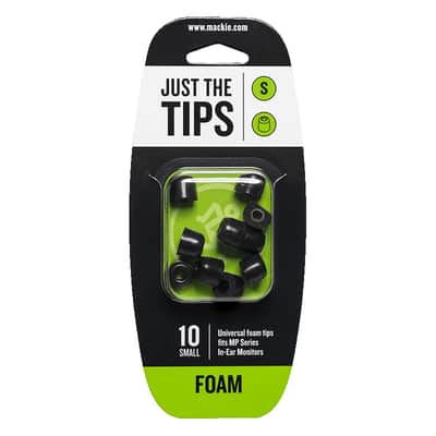 Mackie MP-FOAM-TIPS MP Series Small Foam Ear Bud Tips, Black - M image 3