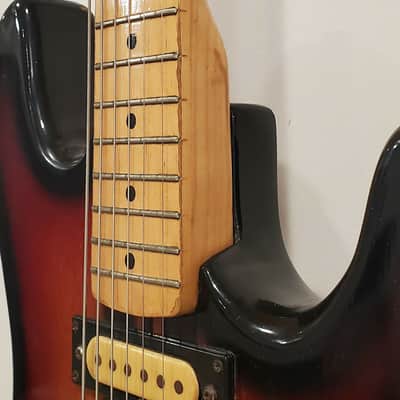 Rare Vintage 70's Univox Stratocaster Style MIJ Japan HSS Racing Stripes image 8