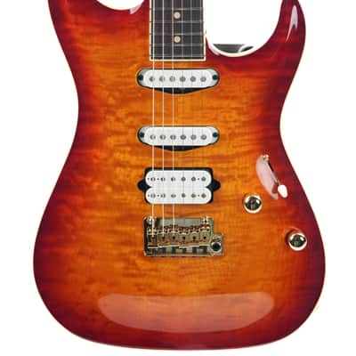 Suhr Standard Custom Carve Top Aged Cherry Burst image 5