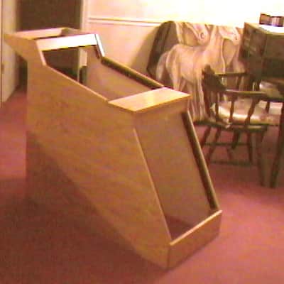 Oak Studio Desk with Racks/Patchbay/Monitor Bridge image 15