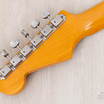 1991 Fender '54 Stratocaster ST54-900 Sunburst Lacquer w/ American Vintage Pickups & Case, Japan MIJ Fujigen image 5