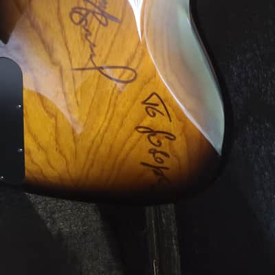 Rick Turner Custom Piezo Fretless Clear Burst image 19