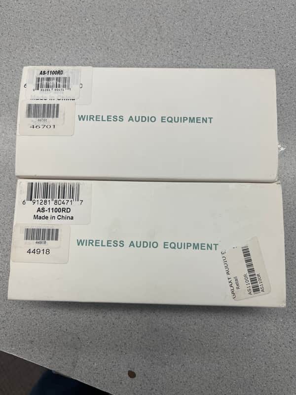 Galaxy Audio AS-1100R Any Spot Wireless Personal Monitor Receiver - D Band (584-607 MHz) 2010s - Black image 1