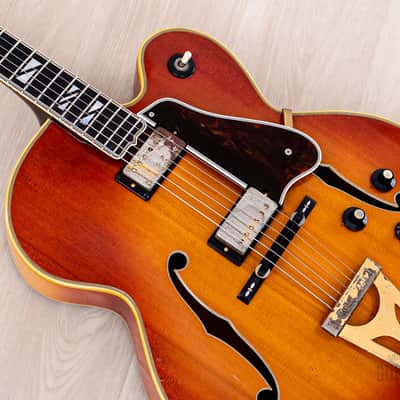 1970 Gibson Super 400 CES Vintage Archtop Electric Guitar Sunburst w/ T Tops, 1 11/16" Nut image 8