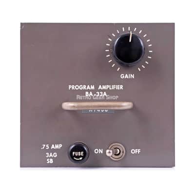 RCA BA-33A Program Amplifier Microphone Preamplifier Vintage Rare BA33A Mic Pre image 1