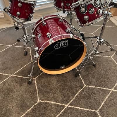 DW Performance Series 6 PC. Drum Kit w/ Hardware 2016 - Present - Cherry Stain Lacquer image 13